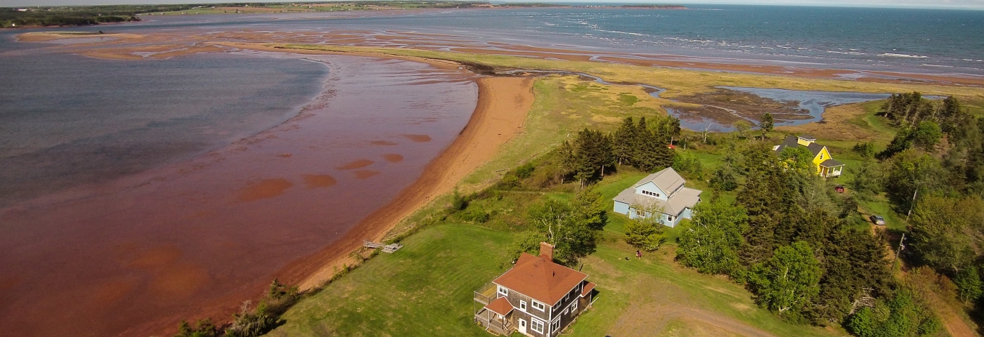 Top view Beach house